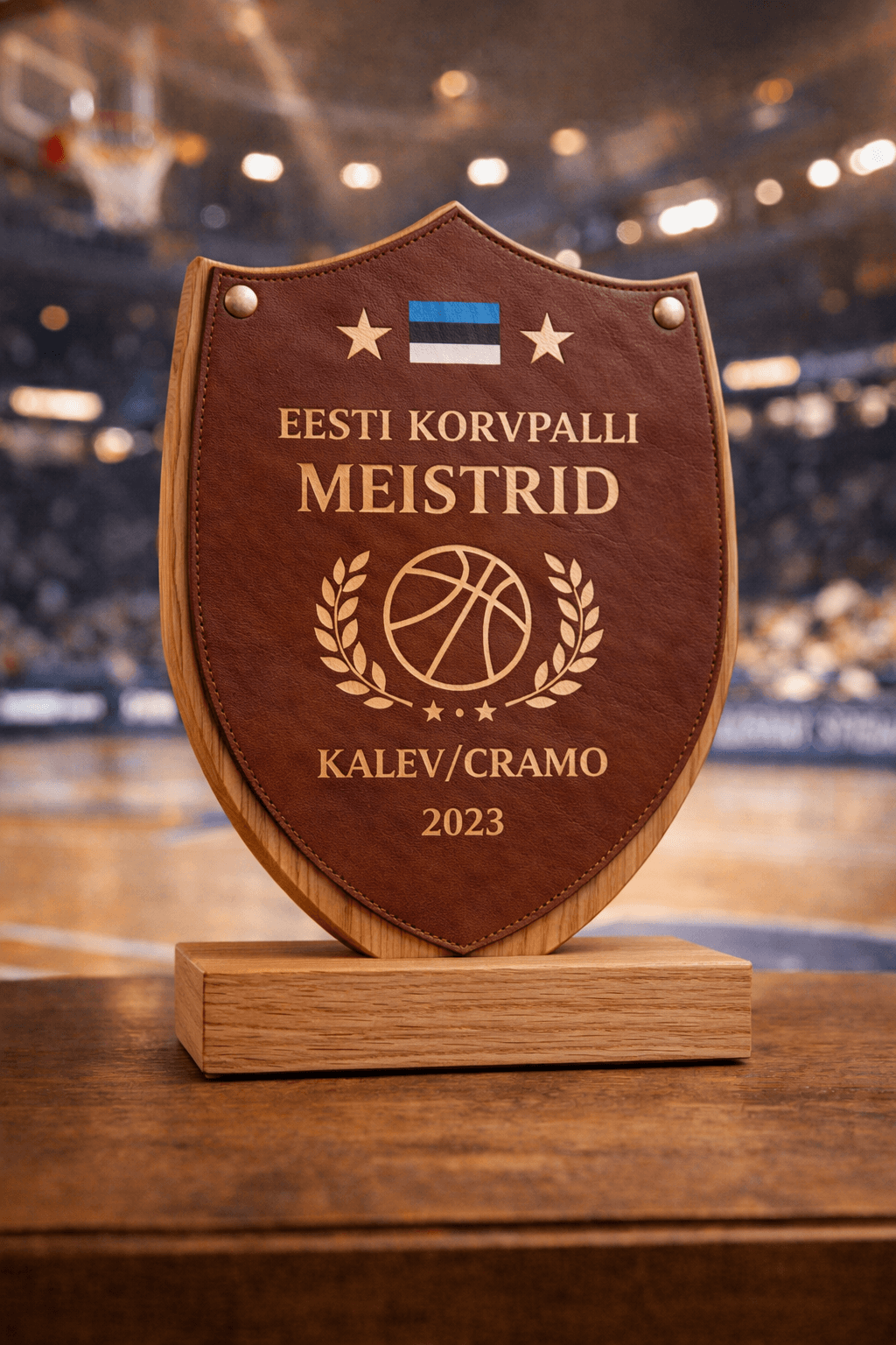 Lasergraveeritud auhind naha ja puiduga auhinnad ja meened lasergraveeringuga