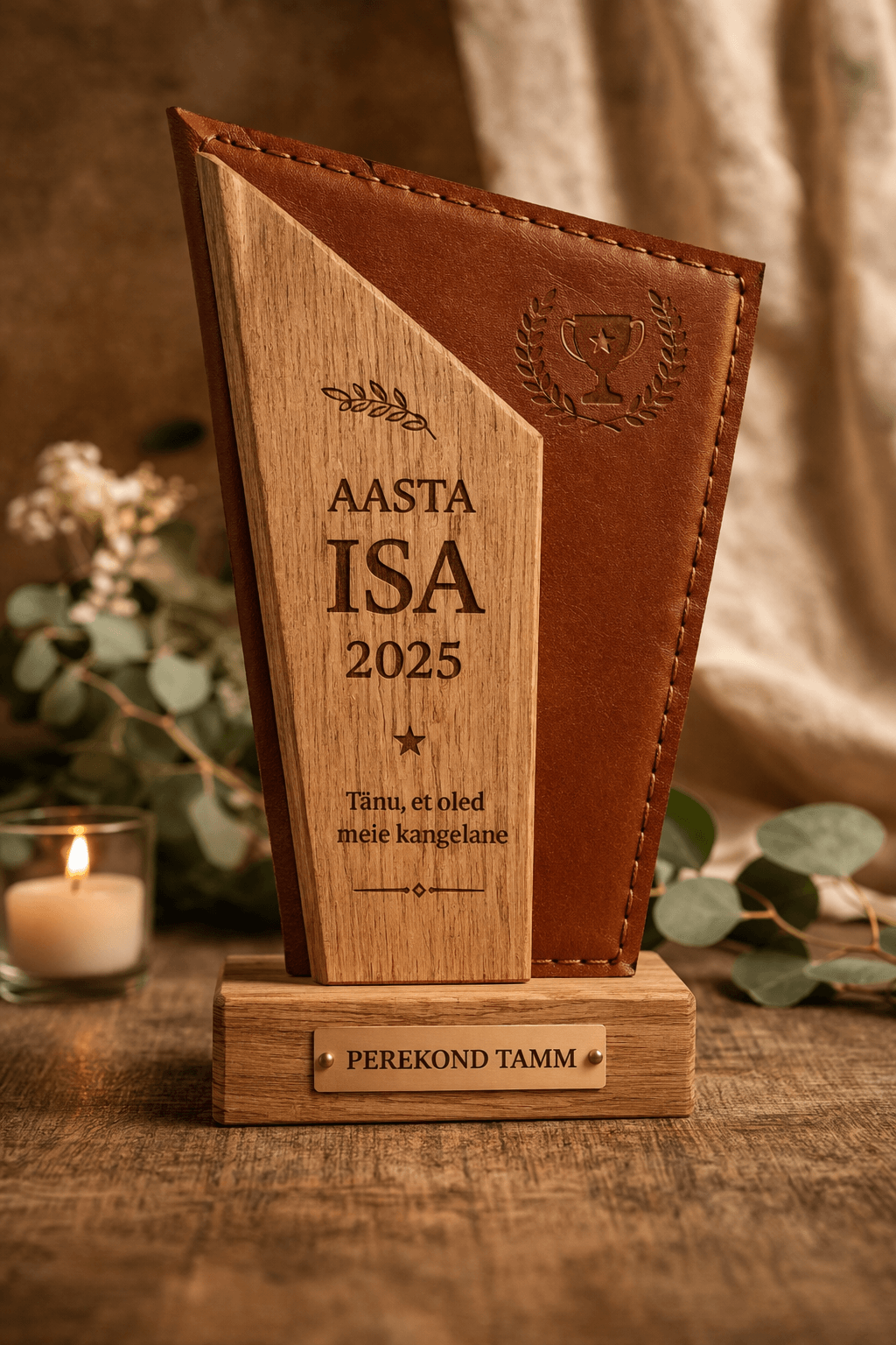 Lasergraveeritud meene aasta isale Aasta isa auhind