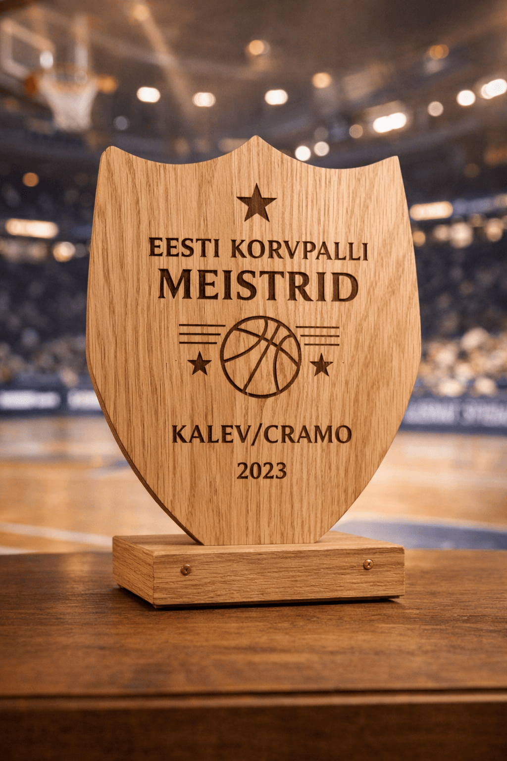 lasergraveeritud auhind sportlasele puidust Puidust karikas