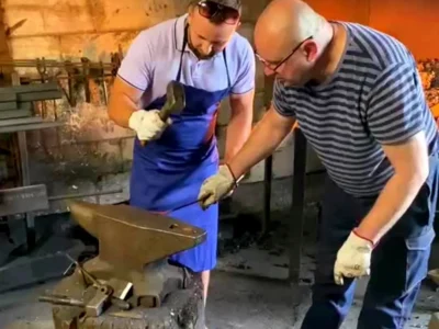 Sepistamise õpitoad Thormani talus Schmiedewerkstätten auf der Thorman Farm