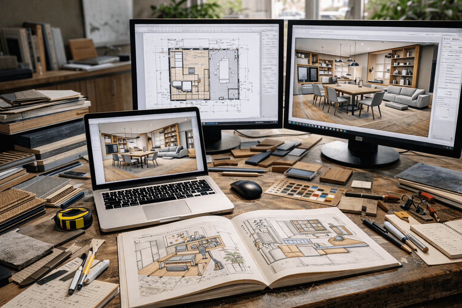 Sisekujundajad ja ruumilahenduste loojad joonised sisekujundajatele