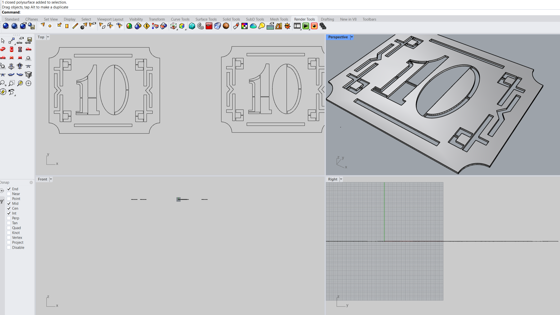 CAD joonestamine programmis