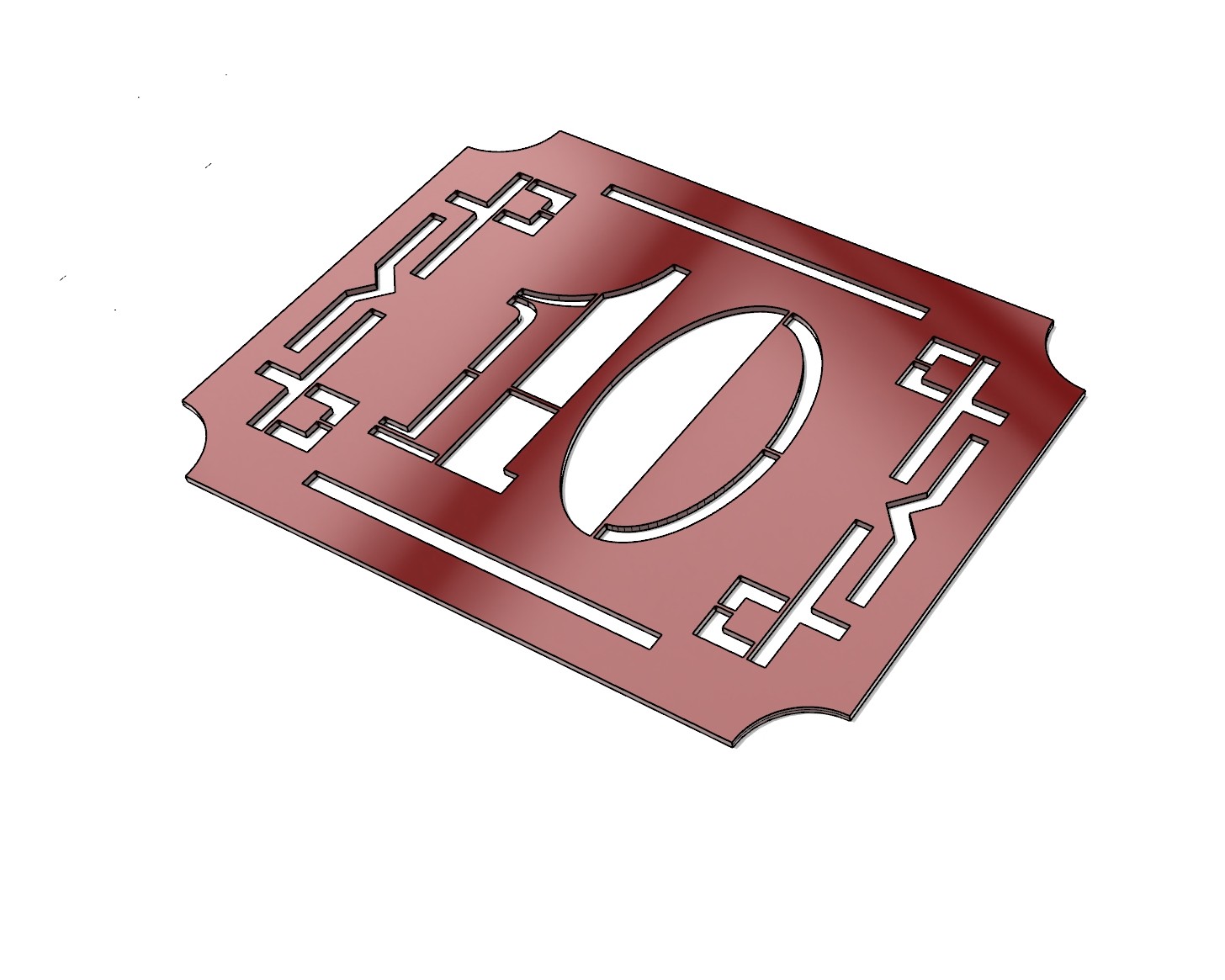 3D renderdatud pilt joonisest